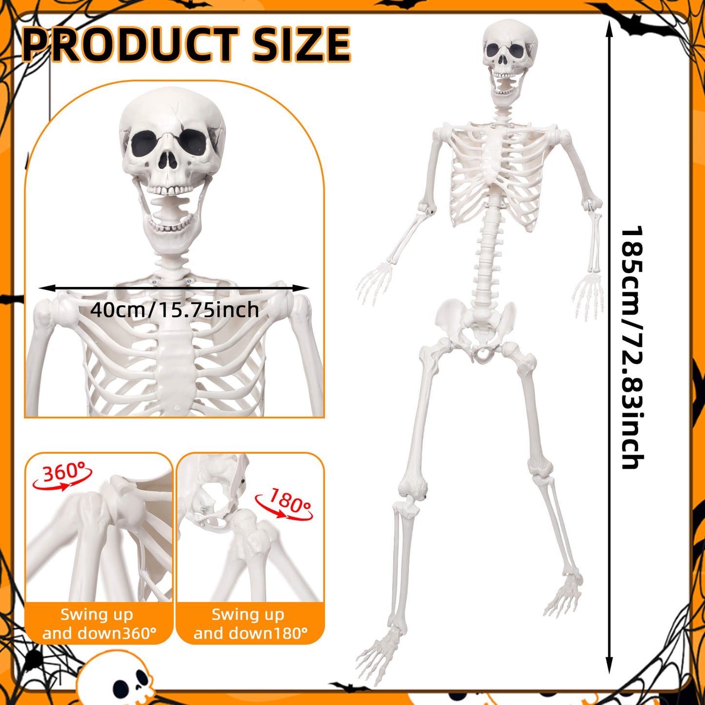 Lodou 5.9Ft Skeleton for Halloween